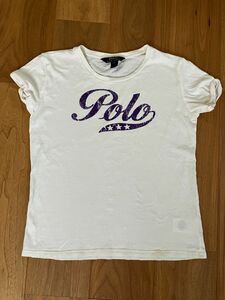 POLO Ralph Lauren　ポロラルフローレン　Tシャツ　白　紫