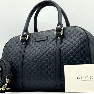 1円～未使用級　GUCCI マイクロシマ ハンドバッグー　2way