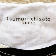 tsumori chisato SLEEP ロングTシャツ ボーダー 足跡 金 ツモリチサト ルームウェア M_画像3