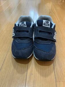 ニューバランス　996 スニーカー　キッズ　16.5 New Balance 紺色　ネイビー