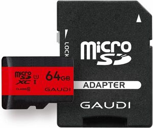 GAUDI microSDカード 64GB UHS-I Class10 Nintendo Switch 動作確認済 3年保証 GM
