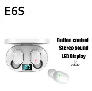 前モデルの為激安特価「ホワイト」☆E６S☆ tws ☆Bluetooth☆ワイヤレス☆ステレオ☆イヤホン☆イヤフォン②