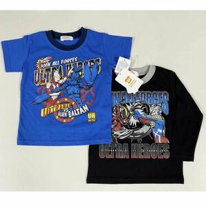 1円〜 売り切り 新品未使用 BANDAI アパレル ウルトラマン tシャツ 2枚組 サイズ95 子供服 男の子 佐川80