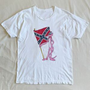 80s Pink Panther Tシャツ XL 綿100 USA製 FRUIT OF THE LOOM ピンクパンサー キャラ アニメ ビンテージ 70s 90s