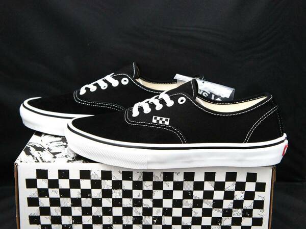 SALE！ 送料無料！【新品】US9.5 27.5cm VANS バンズ SKATE AUTHENTIC スケート オーセンティック ブラック/ホワイト 2