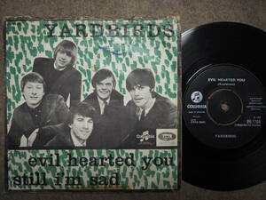 The Yardbirds-Evil Hearted You★デンマークOrig.7&#34;/マト1/Jeff Beck/Keith Relf