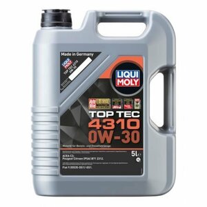 LIQUI MOLY リキモリ トップテック4310 0W30 5L 2362 エンジンオイル 0W-30 5L 5リットル TOP TEC 4310 トップテック 4310