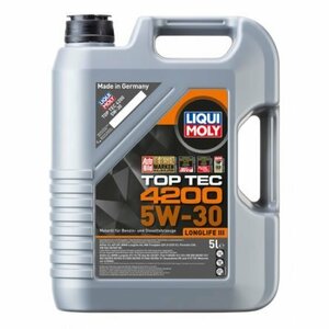 LIQUI MOLY リキモリ トップテック4200 5W30 5L 20904 エンジンオイル 5W-30 5L 5リットル TOP TEC 4200 NEW GENERATION