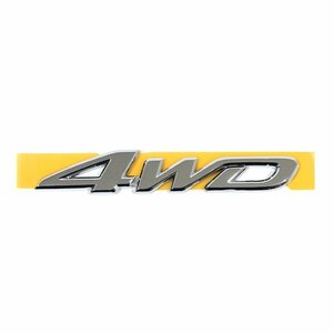 【メール便送料無料】 ACU25 クルーガー 純正 エンブレム 4WD 112mm×20mm クロームメッキ USエンブレム 北米仕様 リア リヤ バックドア