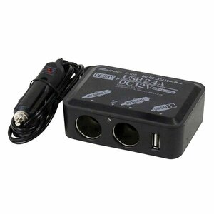 【送料無料】 大自工業 メルテック DC／DCコンバーター5A E-105 DC24V → USB出力 DC12V変換可能に