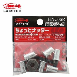 ロブテックス ちょっとナッター エビローレットナット HNCO6R ナット リベット 良いところ取り タップ立ての難しい