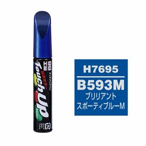 ソフト99 タッチアップペン H-7695 B593M ブリリアントスポーティブルーM 17695 車 ボディ カー ペイント 塗料