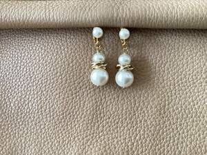 * beautiful goods * Kaneko Isao pearl earrings 