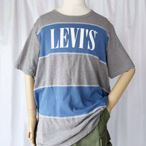 XLTサイズ/LEVI'S リーバイス 半袖Tシャツ グレー×ブルー系 古着【1000円スタート】_画像1