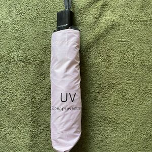 晴雨兼用折り畳み日傘　ラベンダー内側ブラック　UVカット　SPF50UV日傘