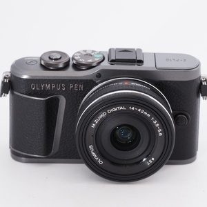 OLYMPUS オリンパス ミラーレス一眼カメラ PEN E-PL10 14-42mm EZレンズキット ブラック #9904