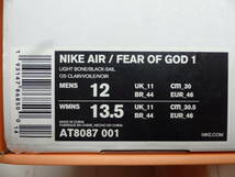 NIKE AIR / FEAR OF GOD 1 30.0cm ライトボーン／ブラックーセイル_画像7