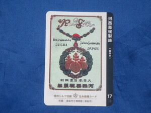 シルクカード/生糸商標カード　17/28　諏訪市