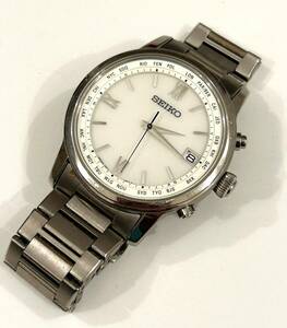 B8)100 jpy ~SEIKO/ Seiko Brightz SAGZ095 7B27-0AE0 men's titanium radio wave solar 