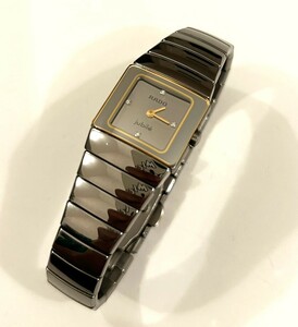 B23)100円～美品 RADO/ラドー ダイアスター 153.0334.3 レディース セラミック