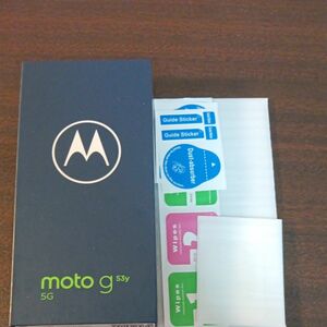 moto g53y 5G インクブラックとガラスフィルム1枚