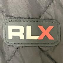 【激レア】RALPH LAUREN RLX（L）キルティングジャケット　フード付き　ジップアップ　ロゴワッペン　ダークブラウン_画像5