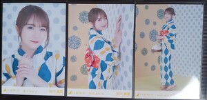 元乃木坂46 秋元真夏　2022年浴衣　2022.July‐Ⅱ　会場生写真　三種コンプ