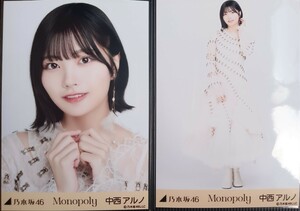 乃木坂46 中西アルノ　Monopoly　web生写真 ヨリ　ヒキ