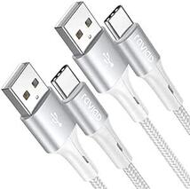 RAVIAD USB Type C ケーブル【1m/2本セット】タイプ C ケーブル 3A 急速充電 高速データ転送 高耐久ナイロ_画像1
