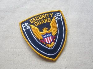 ビンテージ SECURITY GUARD 警備 セキュリティ ガード ワッペン/パッチ 企業 USA 古着 アメリカ ワークシャツ ① 476