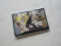 ミリタリー THE SOUL OF ARMY ベルクロ付き ワッペン/パッチ 米国 古着 サバゲー ① 496_画像1