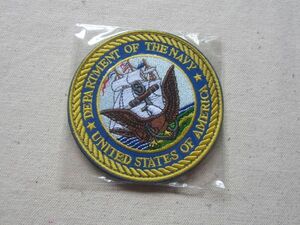 ミリタリー DEPARTMENT OF THE NAVY USA 米海軍 U.S.NAVY ベルクロ付き ワッペン/パッチ 米国 古着 サバゲー ② 386