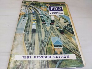 PECO 鉄道模型 カタログ 英字 1981 
