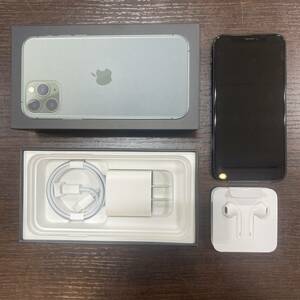 #31400　iPhone 11 Pro Max 256GB ミッドナイトグリーン au IMEI〇 アクティベーションロック解除〇 BT83%