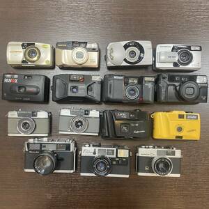 #29855【ジャンク・おまとめ14台】CANON OLYMPUS PENTAX Nikon konica 他 フィルムカメラ アンティーク 部品取り