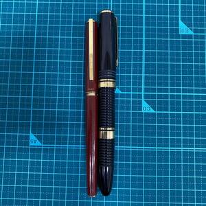 #31627　万年筆　おまとめ　PLATINUM プラチナ #3776　ペン先14K 585　PILOT　パイロット　ペン先14K 585　筆記用具　筆記未確認