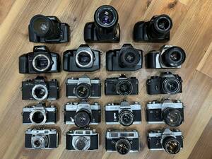 #31159 一眼レフカメラ ボディ レンズ 大量 おまとめ セット Nikon/Canon/MINOLTA/KONICA/OLYMPUS/キヤノン/コニカ/ミノルタ/オリンパス