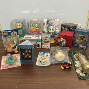 Disney Disney figure goods toy Donald Duck unused collector ornament car decoration thing hobby Showa Retro that time thing together 13 point ④