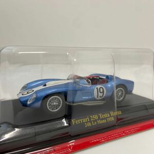 アシェット 公式フェラーリF1コレクション 1/43 #112 FERRARI 250 テスタロッサ ルマン24時間レース 1958 #19 ミニカー Le Mans