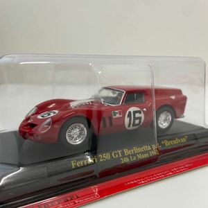 アシェット 公式フェラーリF1コレクション 1/43 Ferrari 250GT #16 ルマン24時間レース ベルリネッタ Breadvan p.c. LM ミニカー 