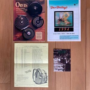 ORVIS 1995年 Dan Bailey's（モンタナ　フライショップ） 1994年　FILSON 1995年　各年カタログ3冊＋PriceList