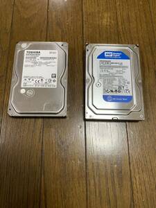 500GB SATA 内蔵HDD2個セット(メーカー違い)