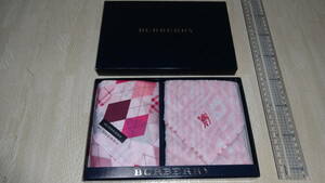  Burberry носовой платок полотенце носовой платок комплект осмотр )BURBERRY розовый 2 шт. комплект 