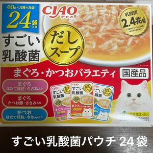 いなば CIAO すごい乳酸菌 だしス－プ まぐろ･かつおバラエティ 24袋