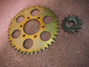 ( for 1 vehicle .) installation plate attaching!! TW200 rom and rear (before and after) sprocket sprocket DG07J (tw225) 60OaaW49