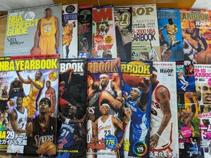 X53*[ basketball magazine 15 pcs. ]NBA YEARBOOK 1999 year ~2010 period NBA30 team complete guide & player name . day text . publish other 240520