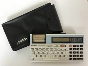 g02*CASIO PB-300 карманный компьютер - карманный компьютер Casio с футляром * простой рабочее состояние подтверждено программируемый калькулятор microcomputer подлинная вещь текущее состояние товар 231114