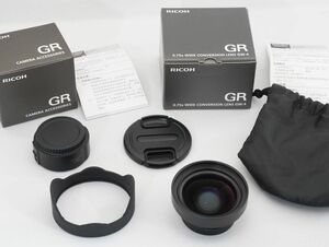 新同品 RICHO リコー GR3 GR III 用 ワイドコンバージョンレンズ GW-4 & レンズアダプター GA-1