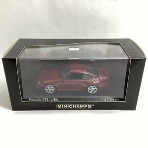 ミニチャンプス　1/43　ポルシェ 911 ターボ 1995 レッドメタリック　MINICHAMPS　Porsche 911 turbo　Red metallic