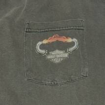 Harley-Davidson ハーレーダビットソン　エンジンTシャツ　made in USA ヴィンテージ　90's ウォッシュドグレー_画像2